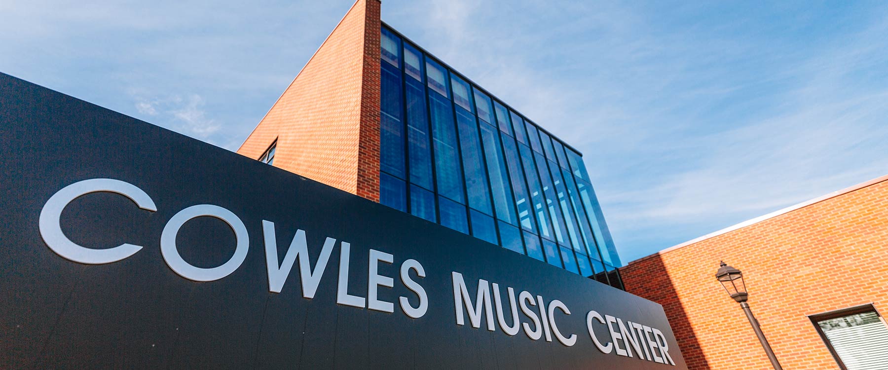 The exterior of Cowles Music Center.