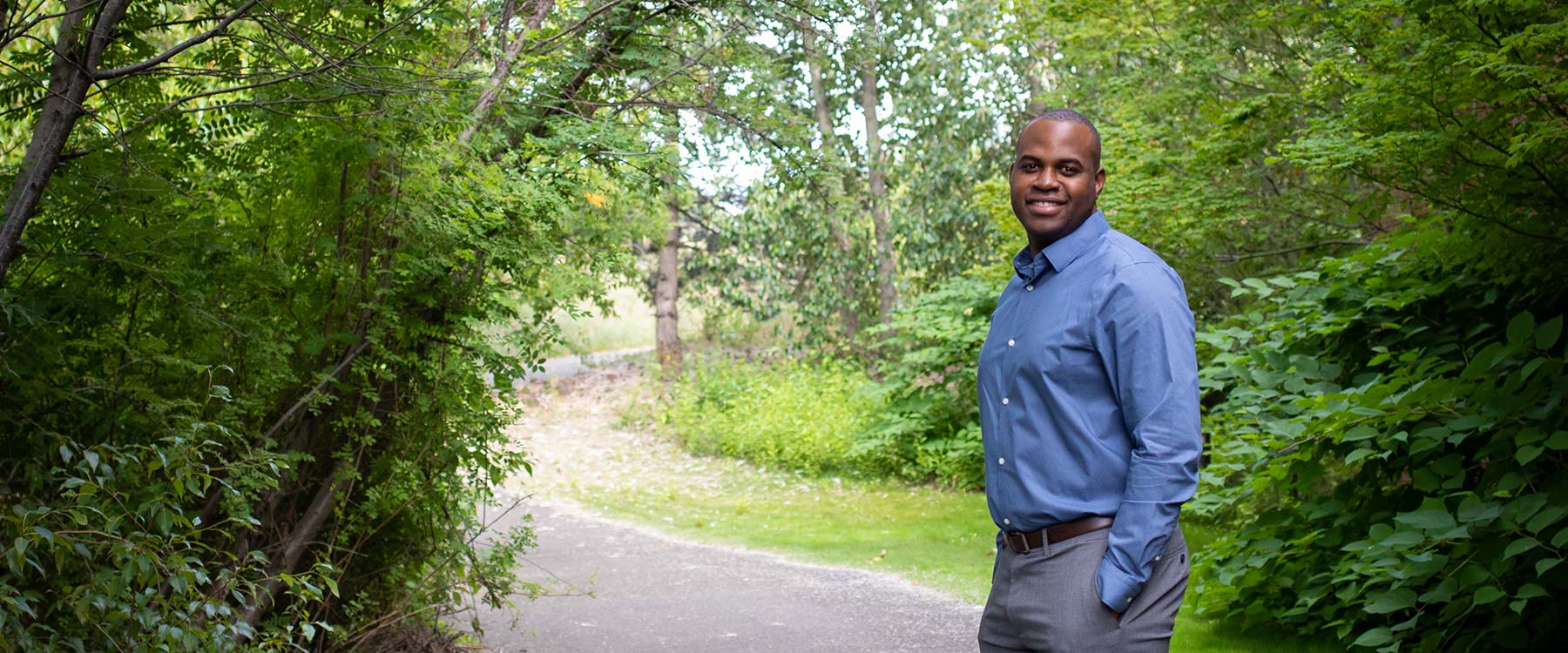 Outdoor photo portrait of Ekow Nottinson-Nyaaku