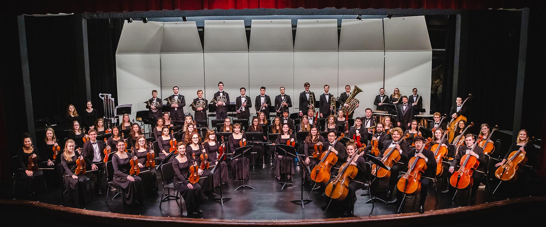 Members of the 2018-19 Whitworth Symphony Orchestra.