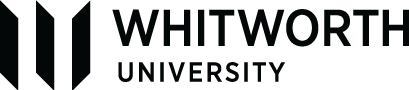Horizontal Whitworth logo, black 