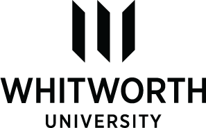 Vertical Whitworth logo, black 