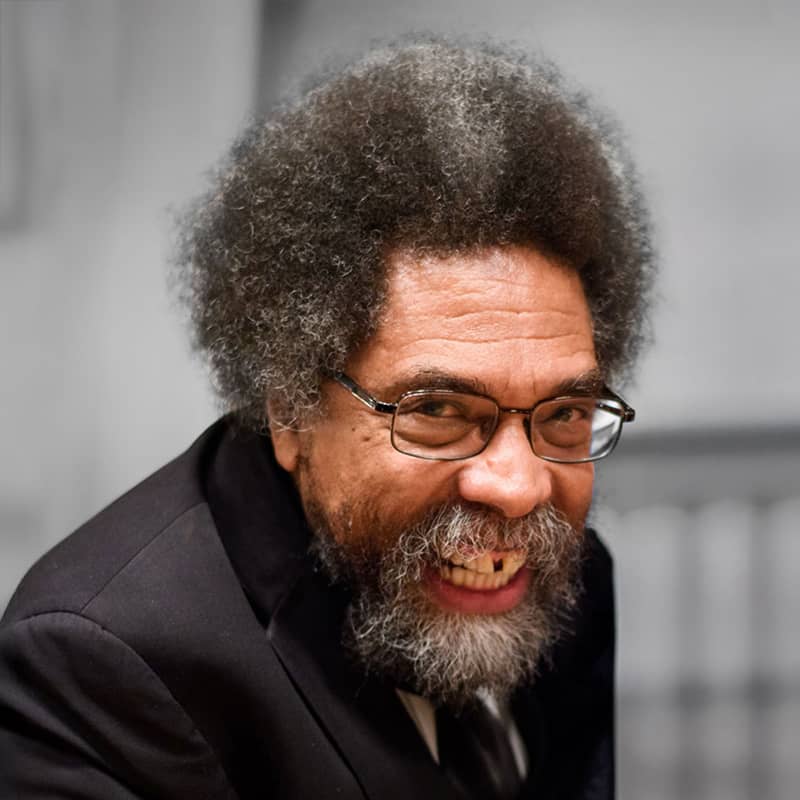 Headshot of Cornel West