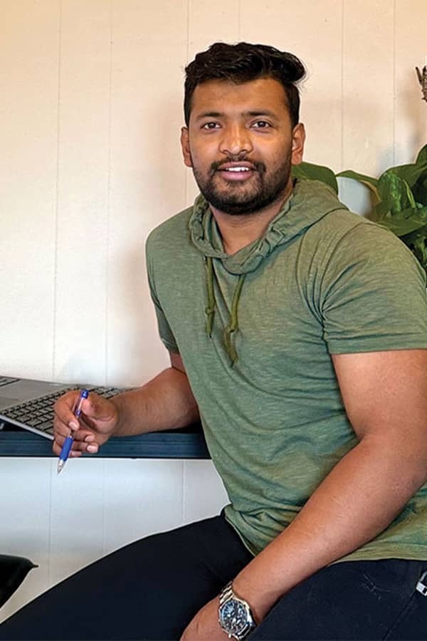 Headshot of Ayush Bharati.