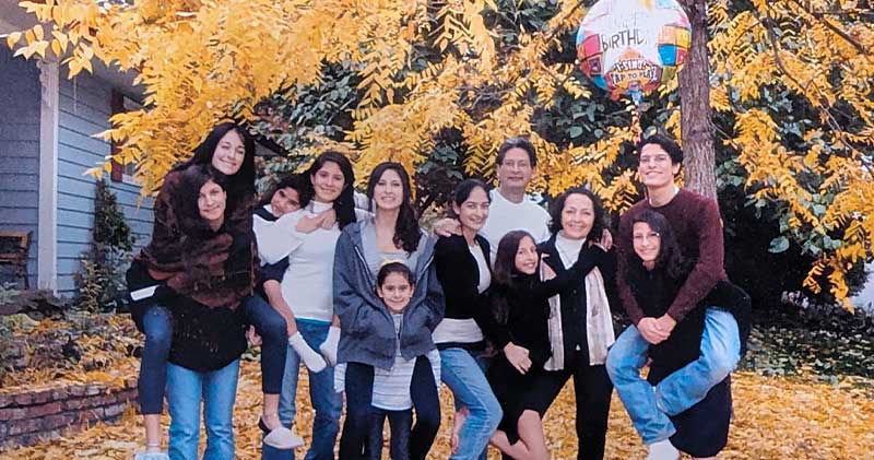 Family photo of 12