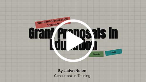 Grant proposals in education
